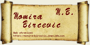 Momira Birčević vizit kartica